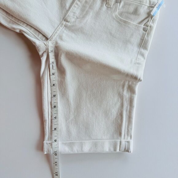 NWOT Paige Denim Women's Jax Mid-Rise Knee Length Shorts in White Size 25 - Picture 12 of 12